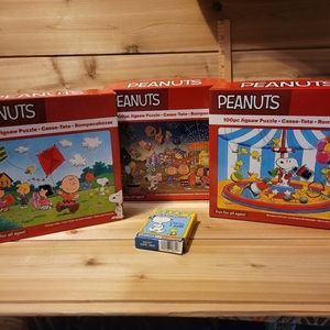 Peanuts puzzles and playing cards